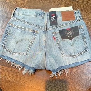 Levi's 501 Shorts Ripped Distressed